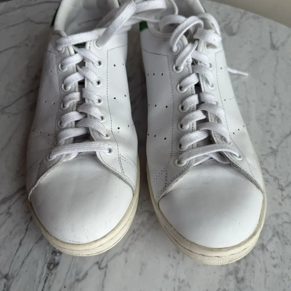 Adidas Men’s Stan Smith Sneakers White M20605 Tennis Leather Low Top Lace Up 10